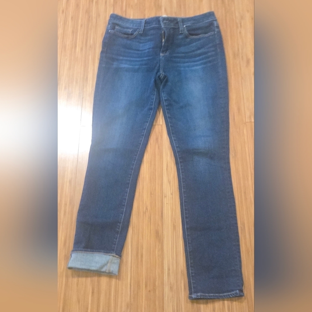 Paige Straight Leg Blue Jeans